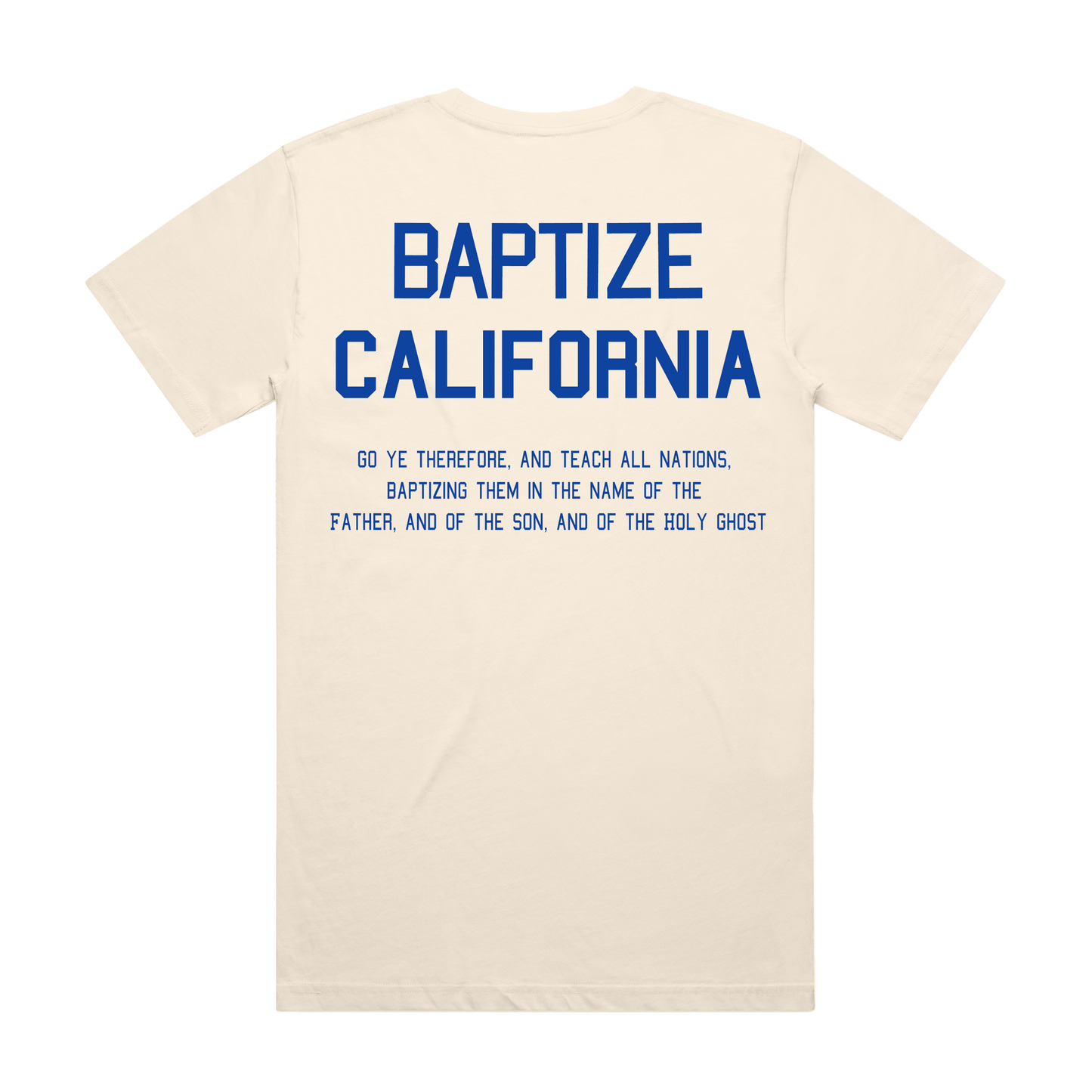 Baptize California Cream Tee