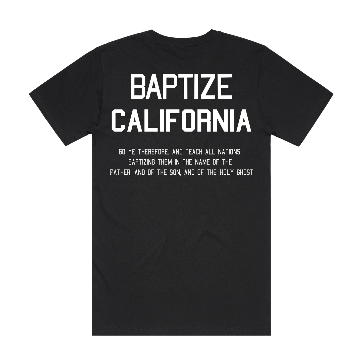 Baptize California Black Tee
