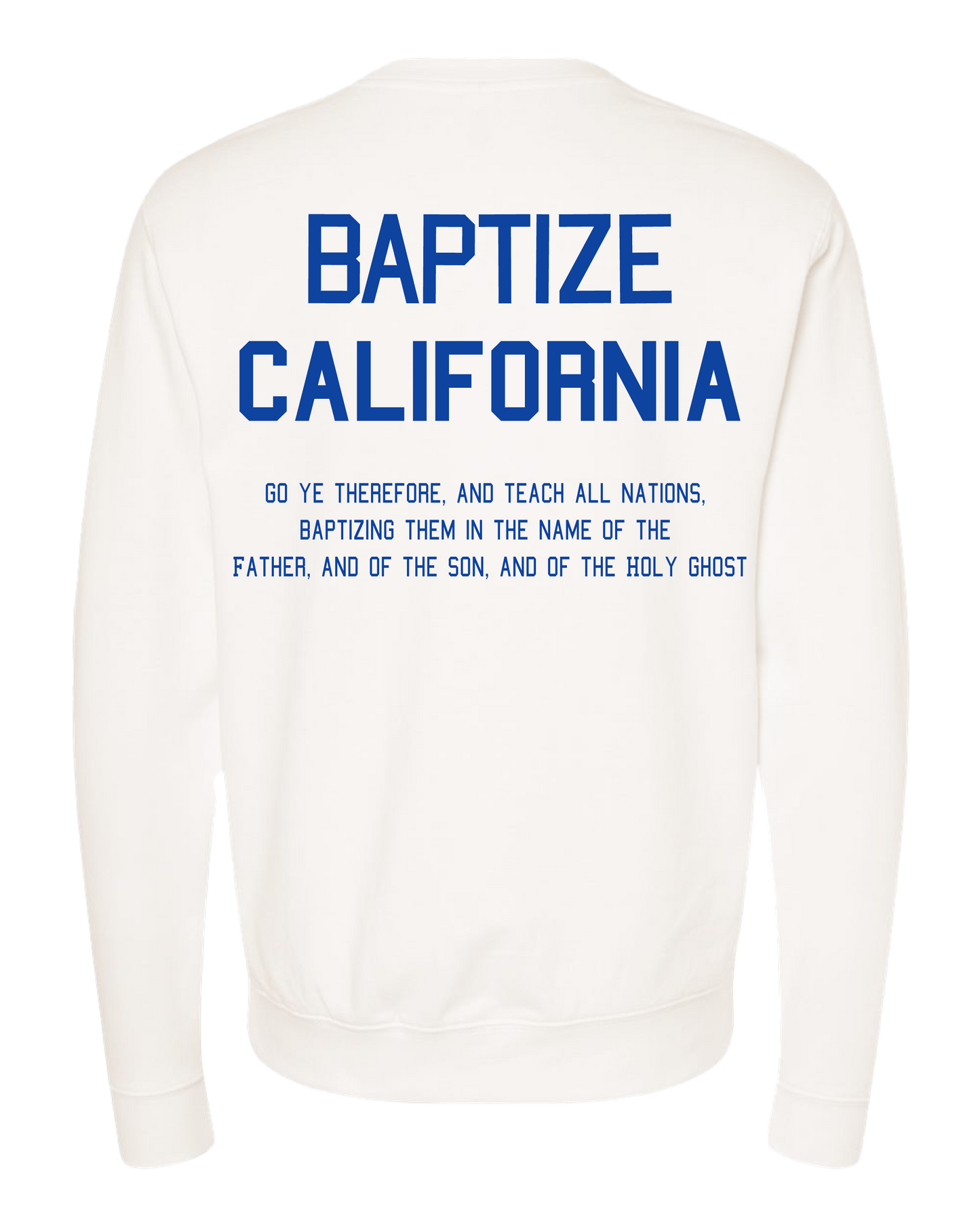 Baptize California Cream Crewneck